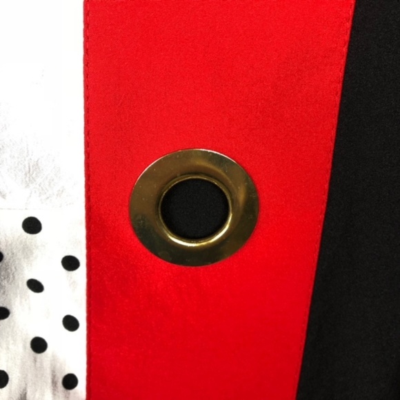 VINTAGE 80's COLOR BLOCK SHIRT BLOUSE TOP - Picture 3 of 6